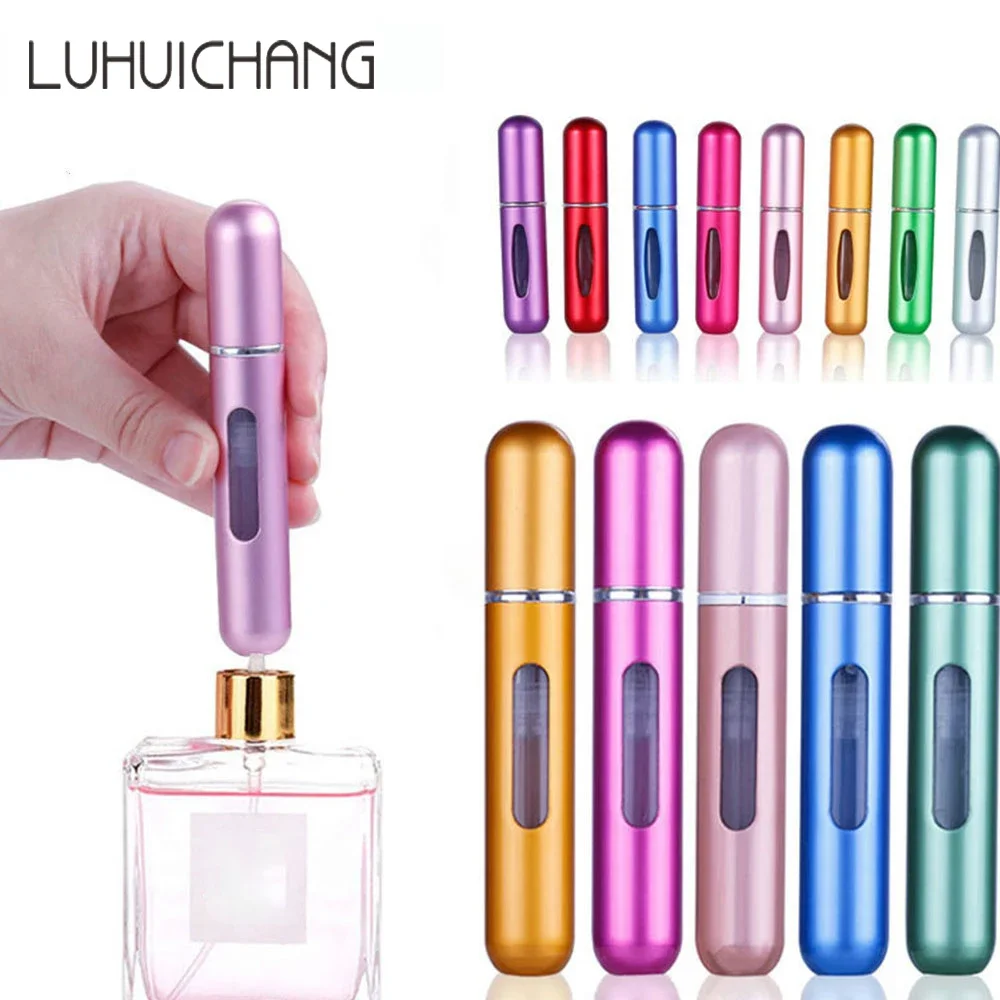 8Ml/5Ml Mini Bottle Refillable Perfume Spray With Spray Scent Pump Empty Cosmetic Containers Portable Atomizer Bottle Perfume