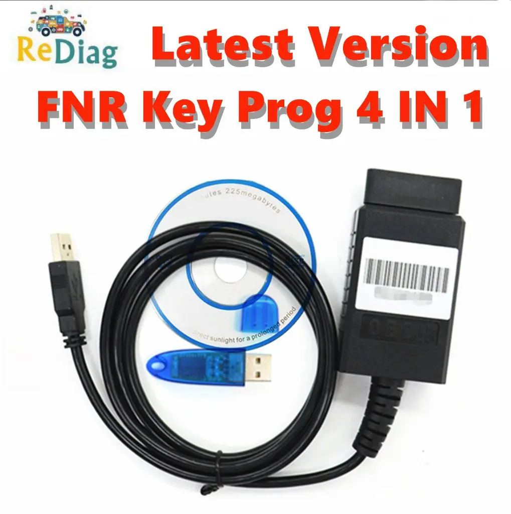 Newest FNR Key Prog 4 in 1 For Nissan For ford For Renault And Incode Calculator Auto Key Programmer Tool & USB Dongle FNR 4IN1