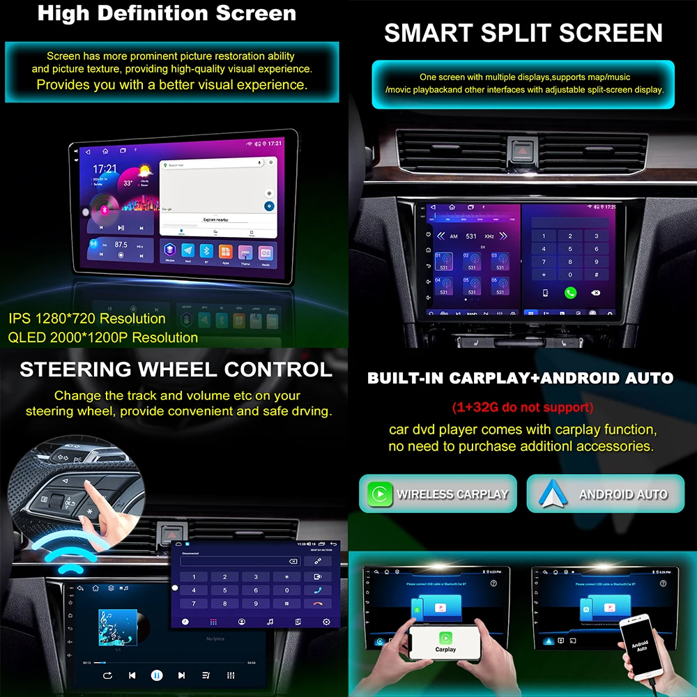 10.1 inch Android OS for Toyota Avensis 3 2015 - 2018 Auto Radio Car Multimedia Video Stereo Player GPS Wireless CarPlay WIFI