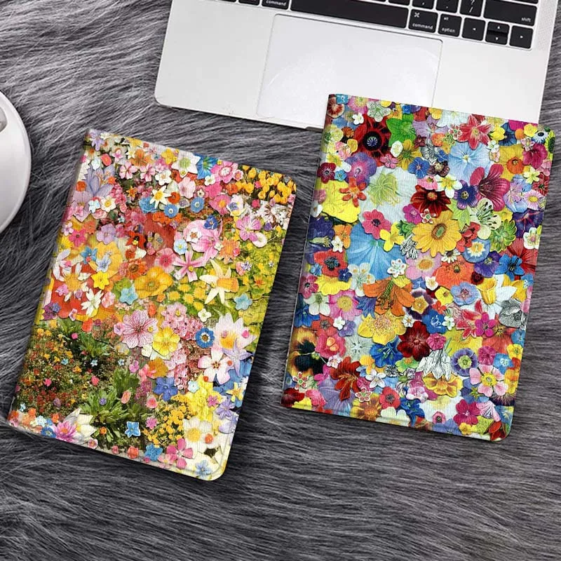 

Colorful Flower Pattern Art Gift Tablet Case For Samsung Galaxy Tab S7 S8 S9 S10 FE Lite