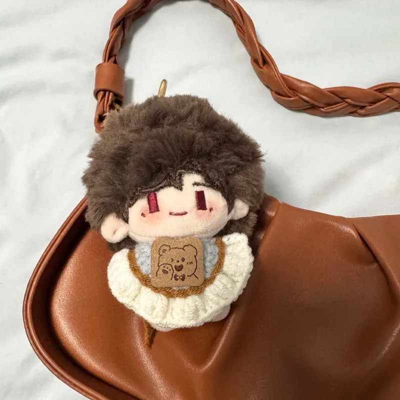 Ropa para muñeca de algodón de 10cm, toalla de Saliva tejida hecha a mano, bufanda Triangular para Mini babero para muñeca, accesorios de ropa bonitos