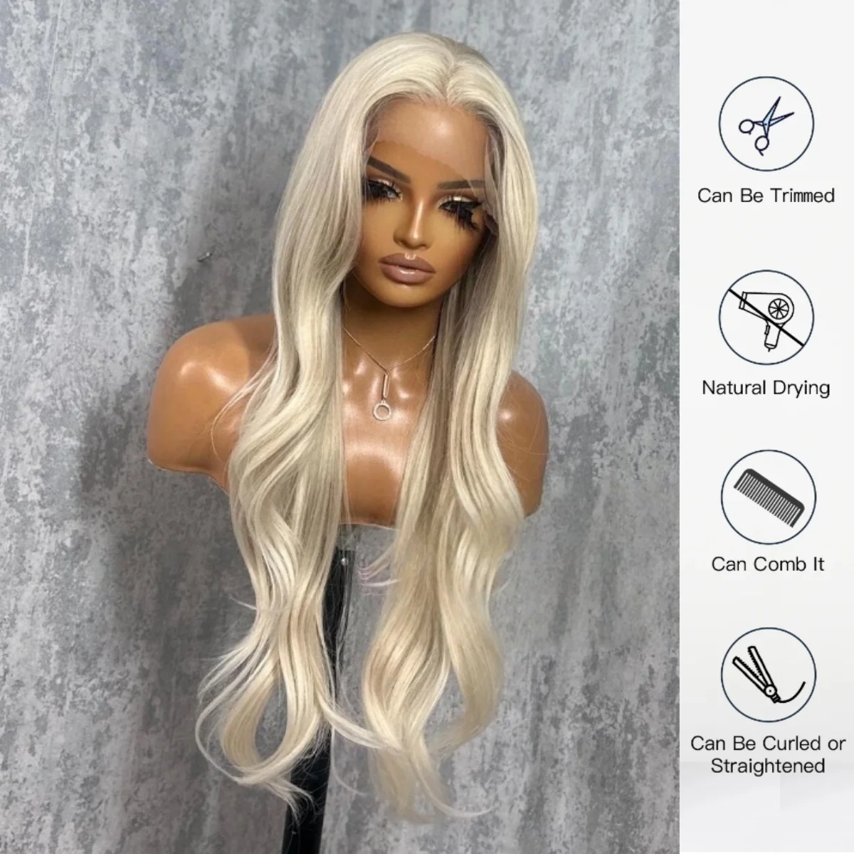 

Светло-русые синтетические парики спереди, 136*4HD, прозрачные парики с кружевным верхом, женский модный бесклеевой парик, готовый к работе, волокно для косплея