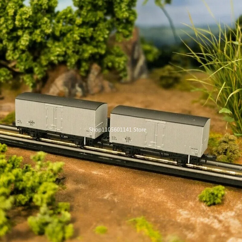 N Type Train Model 2 Refrigerated Wagons Set A3062 6000 Refrigerated Truck 2-section Silver Collectibles