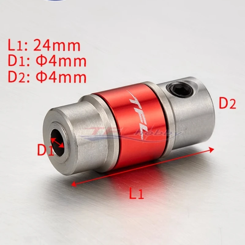 Acoplamiento de Motor sin escobillas TFL, pinza de abrazadera de junta de eje Universal, 3mm x 3,18mm, 3,18mm x 4mm, 4x4mm, 4mm x 5mm para barco eléctrico RC