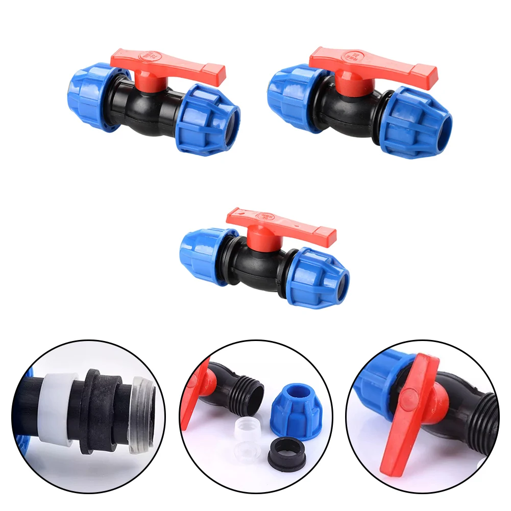 

Garden Irrigation Valve PE Ball Valve Comfortable Grip Design High-quality Plastic Leak-proof Connection For PPR Pipes