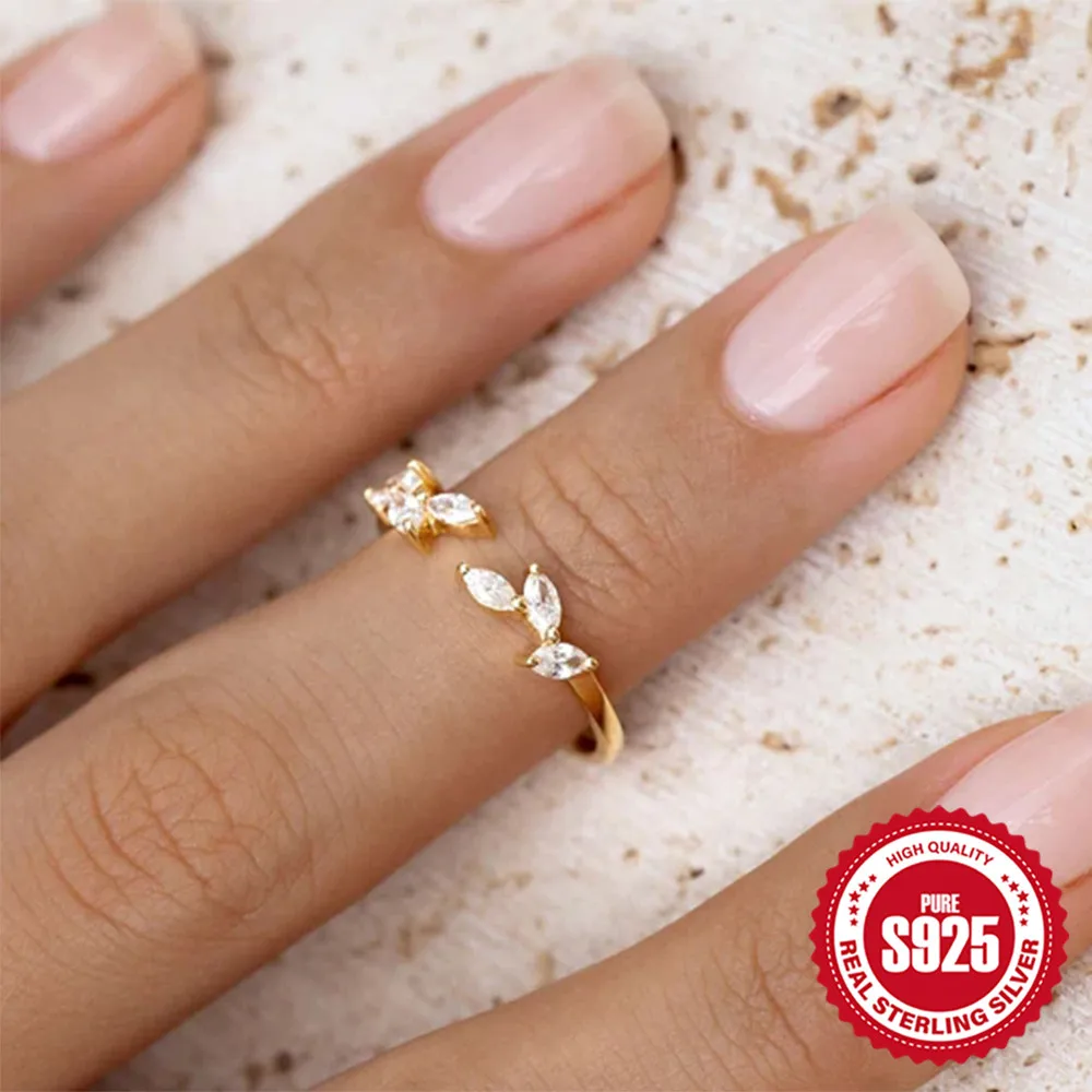 BOAKO Tentacles Snake Ring 925 Sterling Silver Open Personality Simple Jewelry Fine Line Engraving Snake Pattern Versatile Ring