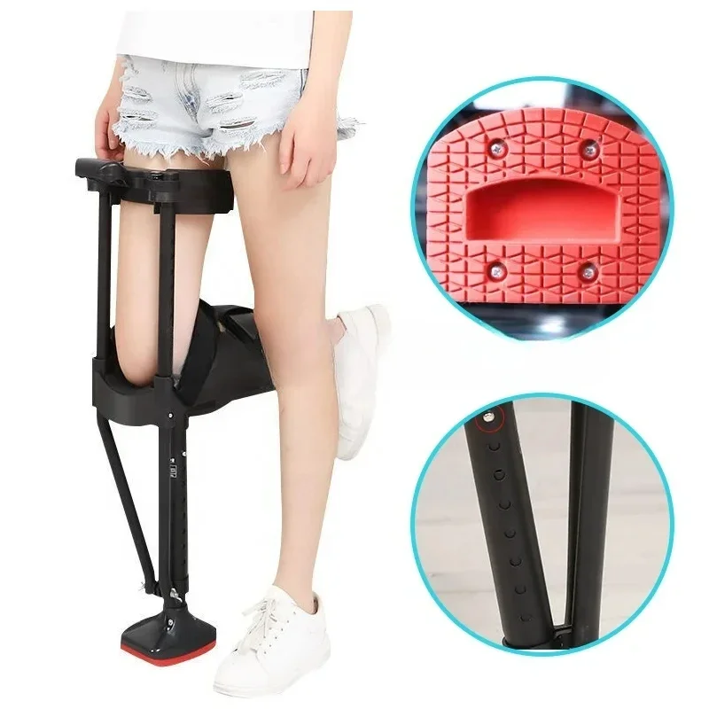 New Telescopic Assisted Medical Walking Crutches For Adults Hands Knee Crutch Anti Skid Single Leg