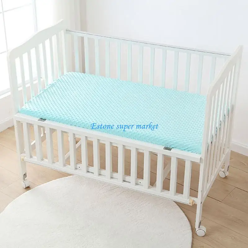 090B ملاءة السرير الناعمة المجهزة هدية للآباء والأصدقاء للحفاظ على نوم الطفل بشكل مريح طوال اليوم ملاءات المهد المجهزة #5