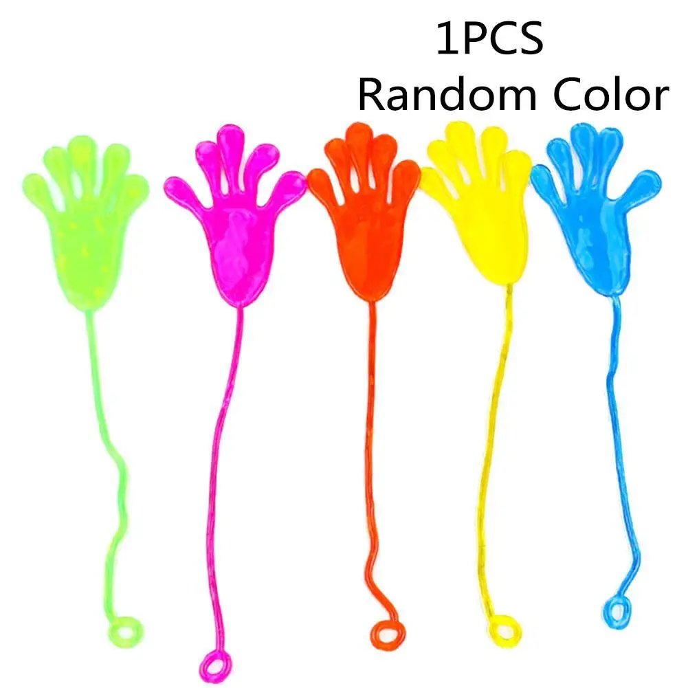 Novelty Kids Sticky Palm Toys Puzzle Climbing Wall Palm Decompression Sticky Hand Toys Elastically Stretchable Sticky Palm