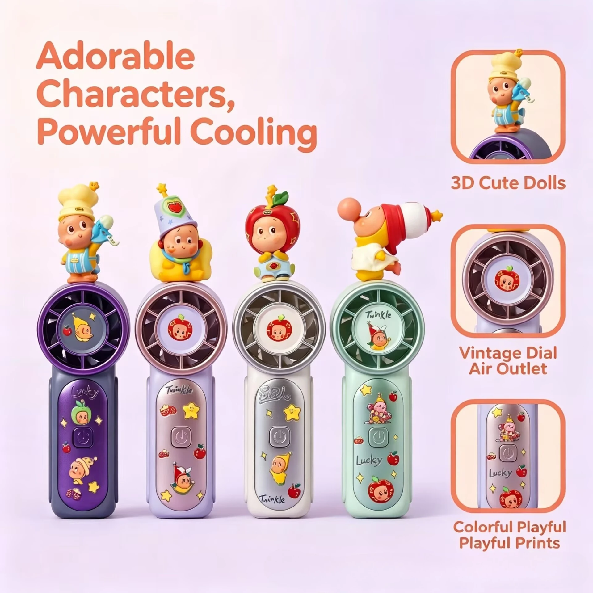 Usb Fan Silent - Handheld small fan portable, silent, long-lasting