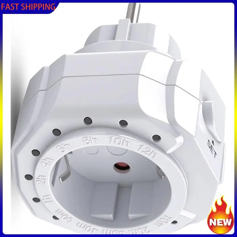 

Горячая тенденция-переключатель таймера обратного отсчета, светодиодный дисплей, 12 диапазонов времени, 2 кнопки, розетка таймера, состояние вилки европейского стандарта для освещения и дома