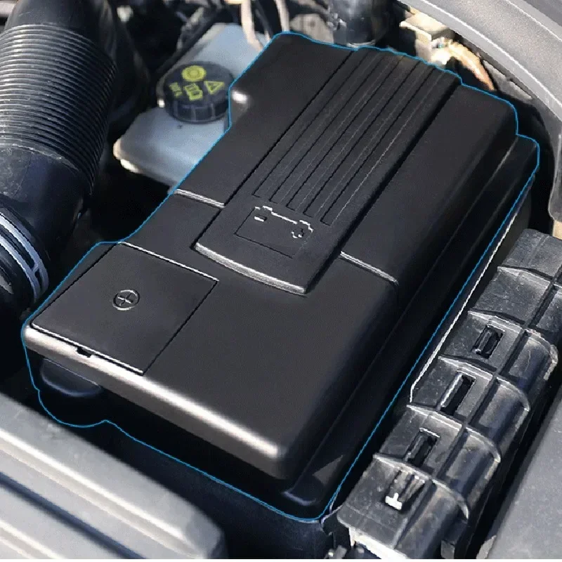 Car Engine Battery Dust Cover Negative Electrode Waterproof Protective Cover for Skoda Kodiaq GT 5E A7 Interior Accessories