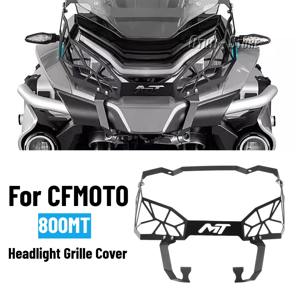 Headlight Grille Cover Protector For CFMOTO 800MT 800-MT 800mt 800 MT mt Black Motorcycle Headlamp Guard Protection Accessories