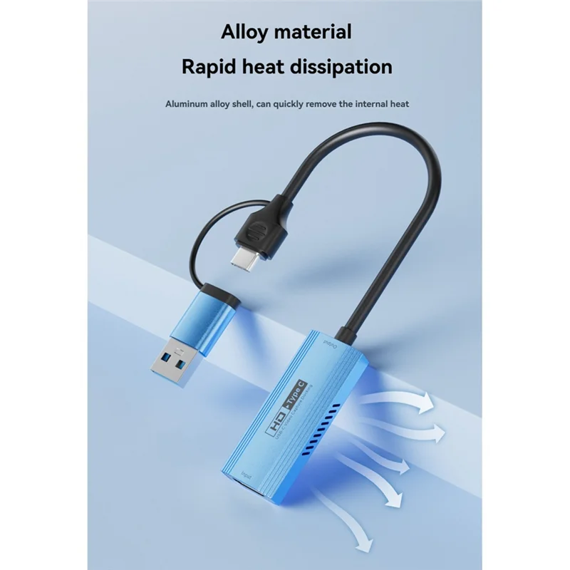 N88R USB-C Video Capture Docking Video Capturing Docking Video Capturer Video Capturing Card
