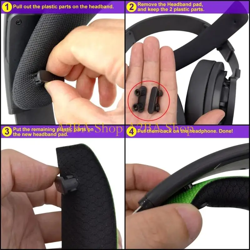 A2BA Durability Replacement Headband Pad Enhances Comfort For SHP9500 Prolonged Usage