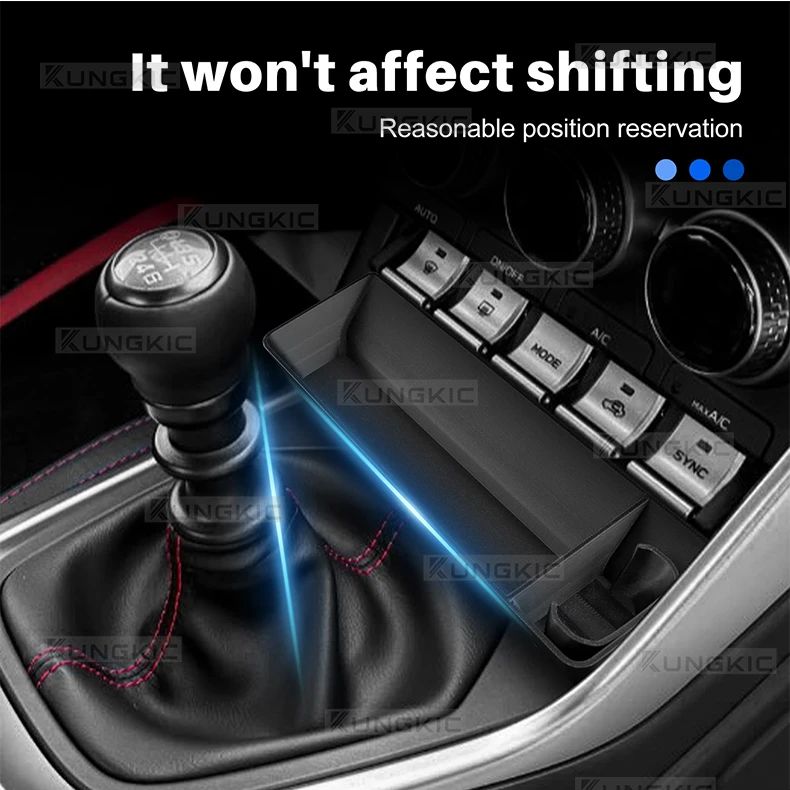 Mittelkonsolen-Aufbewahrungsbox für Subaru BRZ ZD8 Toyota GR86 ZN8 2022 2023 2024 2025 2026 Auto-/Manuelle Schaltung ABS Auto-Organizer-Ablage – Detail 4