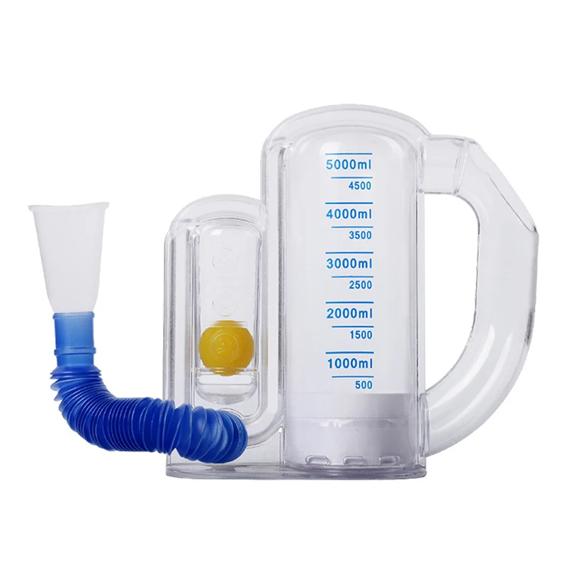 5000ml PVC Volumetric Exerciser Lung Breathing Exerciser Vital Capacity Exhalation Apparatus Spirometer Rehabilitation Trainer