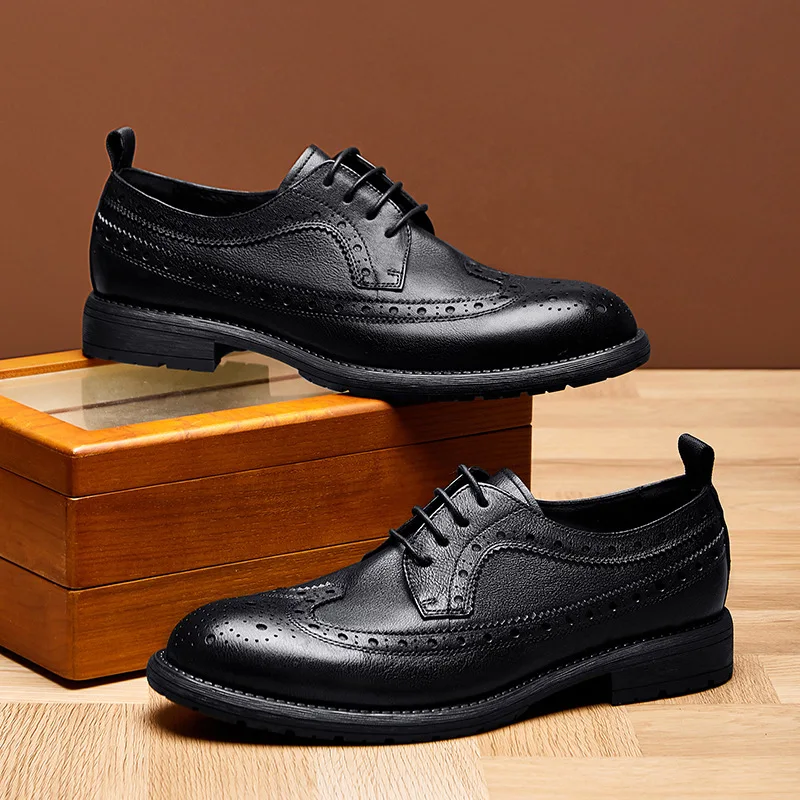 Autumn Winter Spring Cowhide Business Men High Quality Genuine Leather Luxury Casual Designer Male Casual Designer Loafers Men image 2