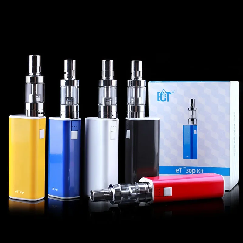 

ECT E Cigarette Box Mod Starter Kit ET 30P 2.5ml Vape Vot Mini Fog Tank 2200mAh