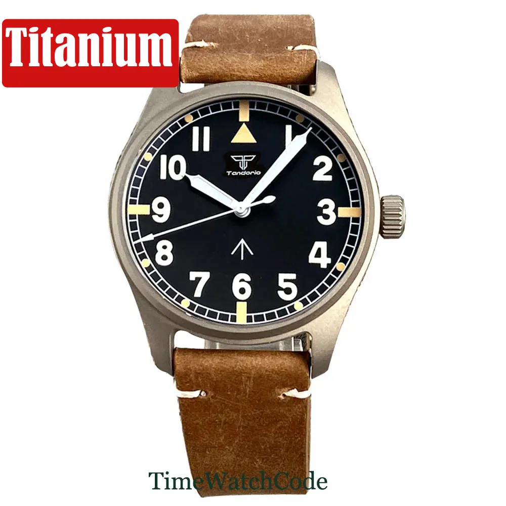 

Tandorio Anti-allergic Titanium Diving Automatic Watch for Men NH35A PT5000 Movement 20BAR Water Resist Sapphire Crystal 39mm