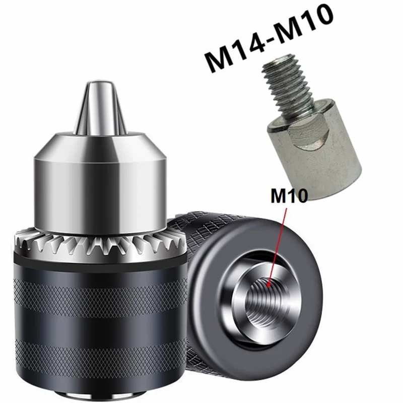 Imagem -02 - Broca de Mão Elétrica Rebarbadora Socket Chuck Collet de Conversão Mudança Rápida M14 para M10 Converter Adaptador 125 100 tipo