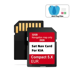 SD Card Navigation GEN5 Compact 5.X for KIA Carens Ceed Niro Optima Picanto Rio Soul Sportage Stonic Car GPS EU Map 2026 Version