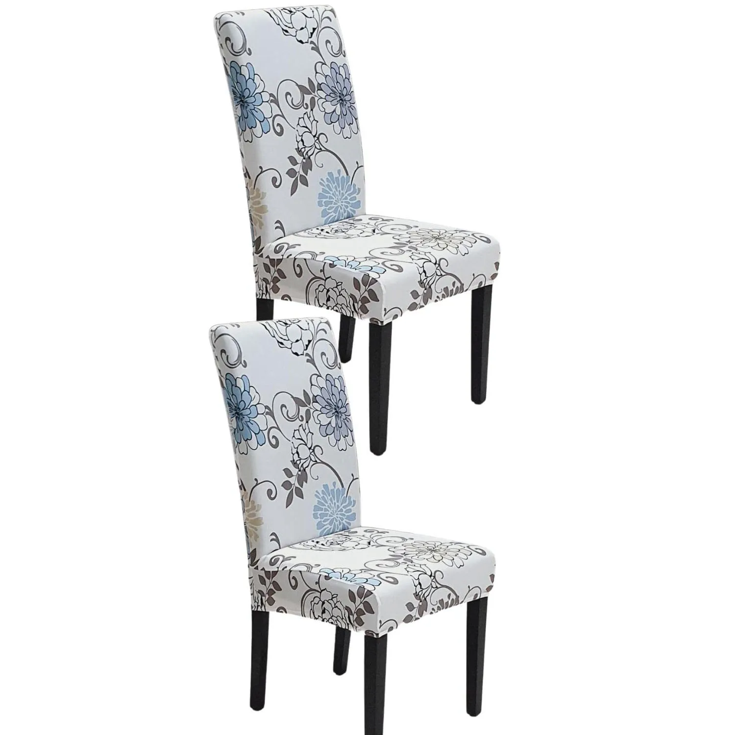 

Stretch Dining Chair Cover, Washable Spandex Slipcovers, Removable Seat Protector, Kitchen and Parsons, Set of 2