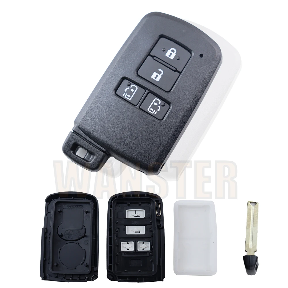 Car Key Shell Housing Case for Toyota Sienta Alphard Voxy Noah Esquire Harrier Vellfire Camry Corolla Avalon Rav4 Land Cruiser