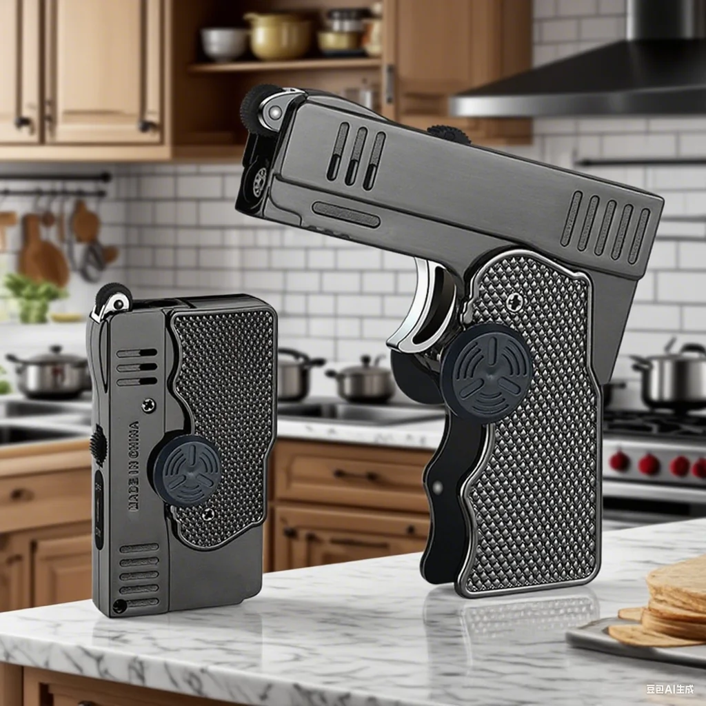 

Зажигалка с разъемным типом пистолета, креативная бутановая газовая зажигалка, вмещающая 8 обычных сигарет, персонализированные зажигалки для коробки сигарет