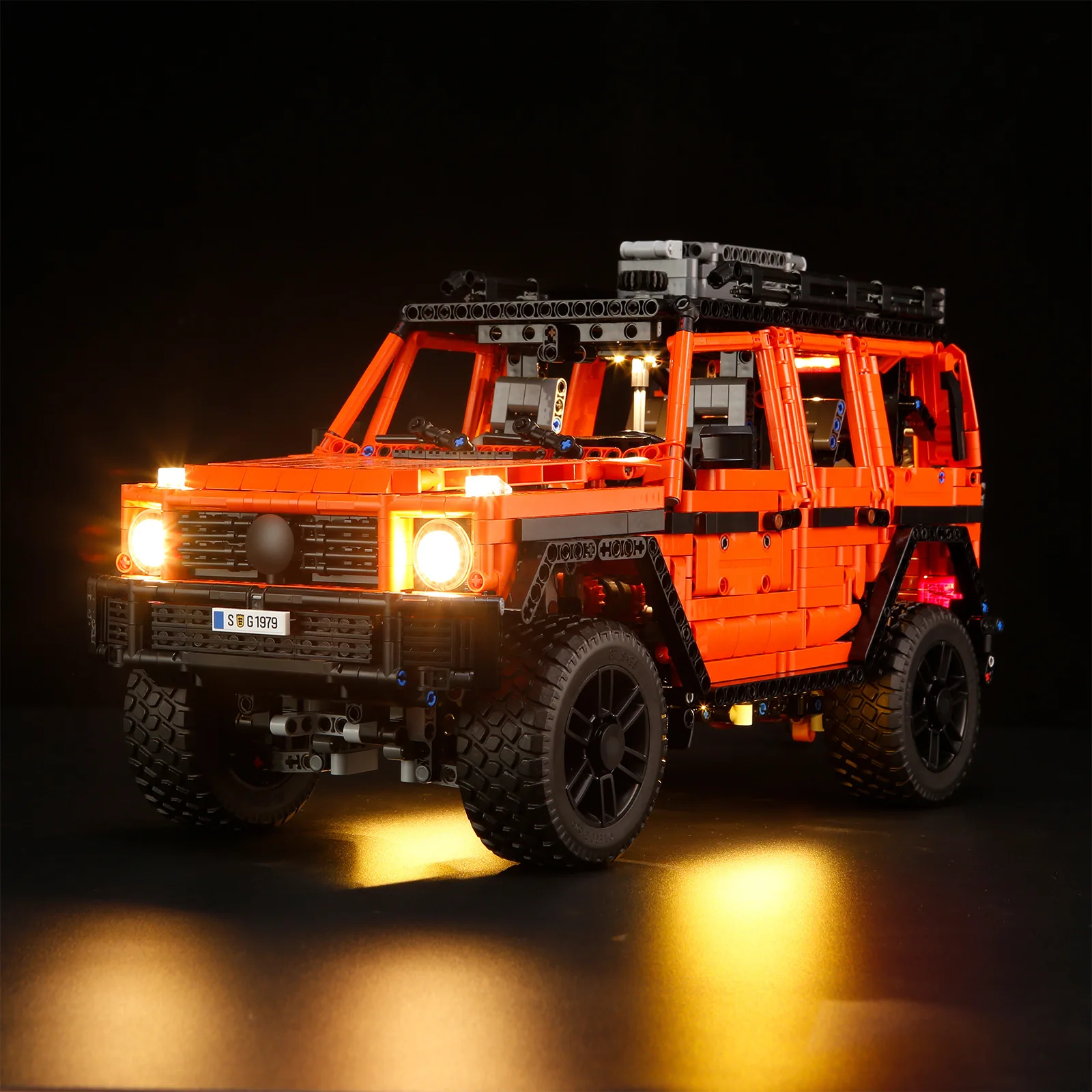 (Only LED Light No Bricks) 42177 PROFESSIONAL Line Orange SUV Car (Not Include Building Blocks Bricks Kits Sets Model)