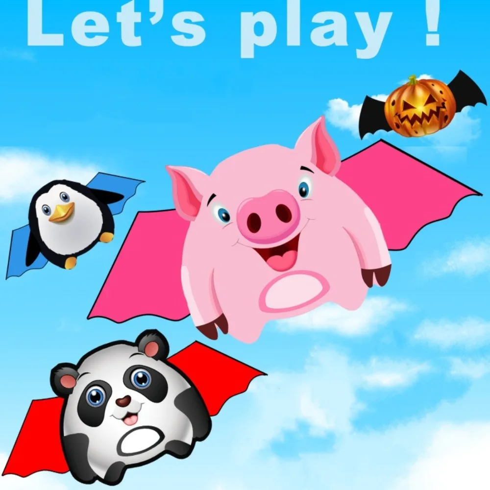 Nuevo cometa de dibujos animados de cola de 1,6 m, cometa de color fácil de volar para niños, regalo grande, juguete volador de plástico, mejora la coordinación