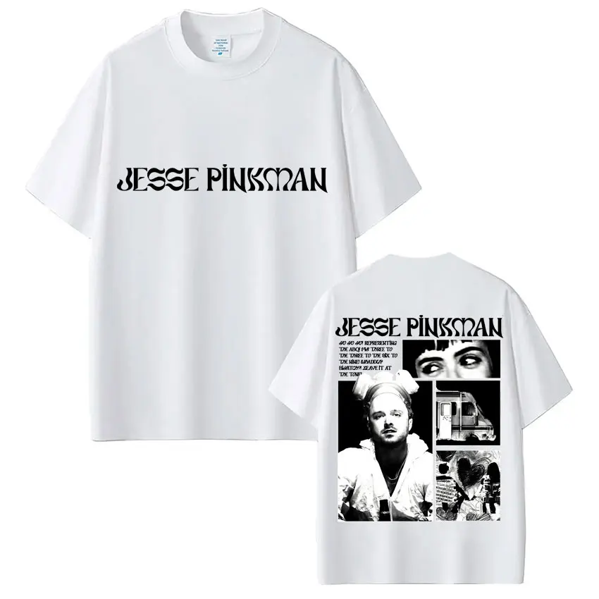 Breaking Bad Jesse Pinkman Heisenberg T-shirts Summer Men Women Vintage High Quality T Shirt Casual Loose Cotton Tees Streetwear