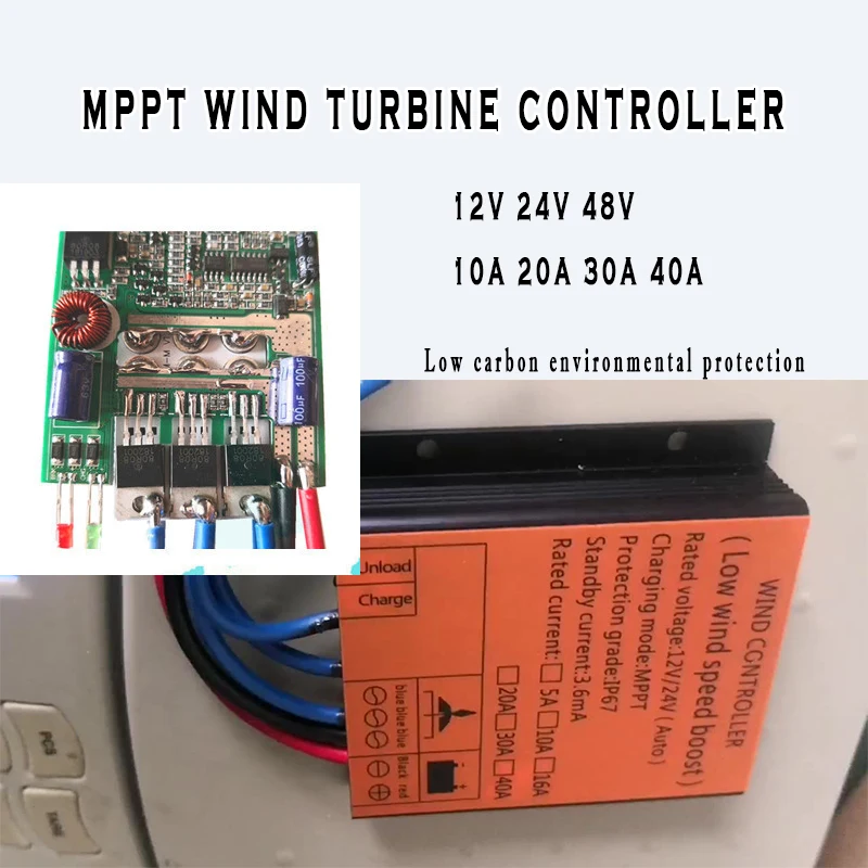 Waterproof Wind Turbine Generator Charge Controller 1000W 12V 24V 48V Wind Power Generator Regulator Windmill Controller
