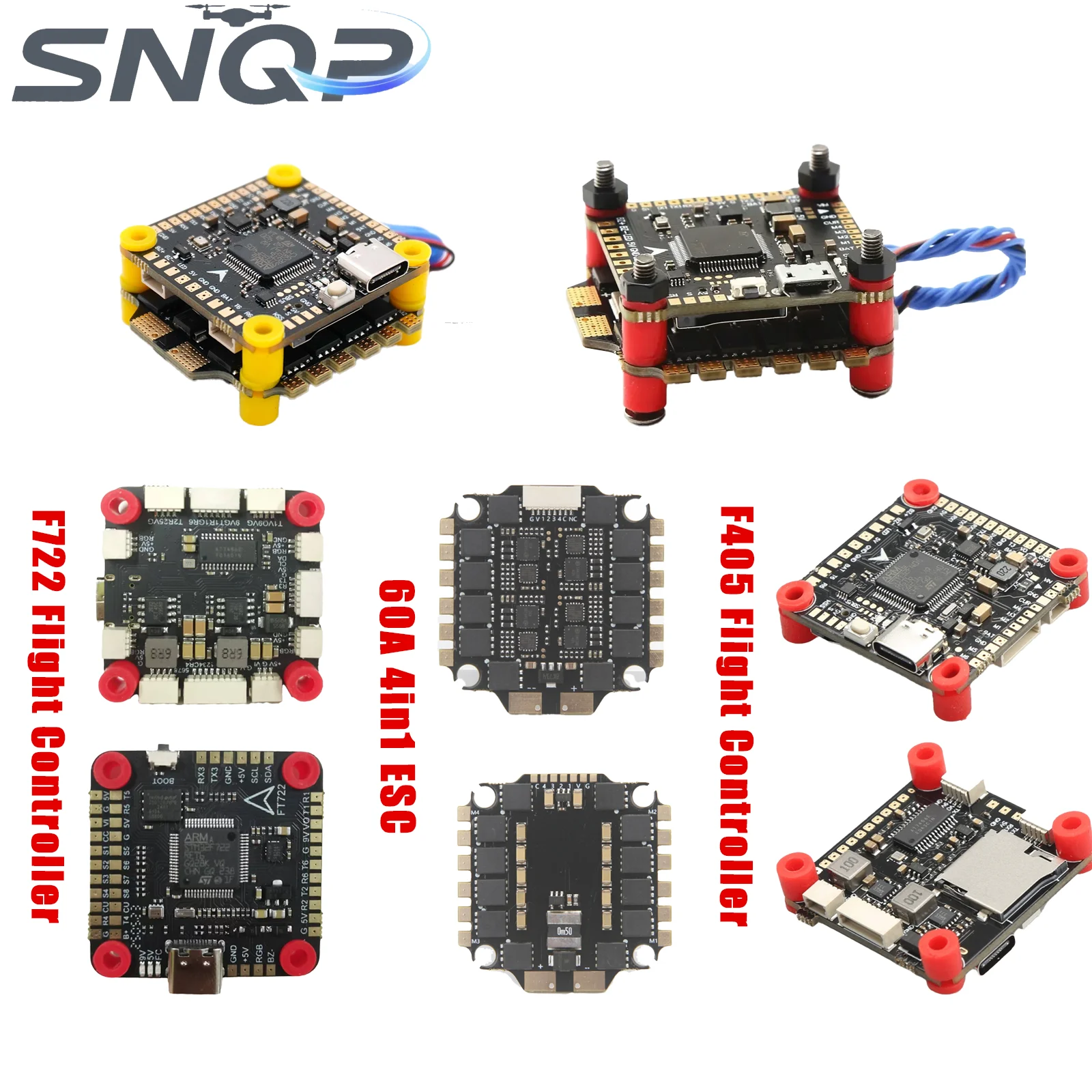 

F405/F7 F722 Тройной FC + 60A Крепление ESC 4-в-1 для гоночного дрона FPV Полный комплект дрона FPV Готовая мощность гоночного дрона