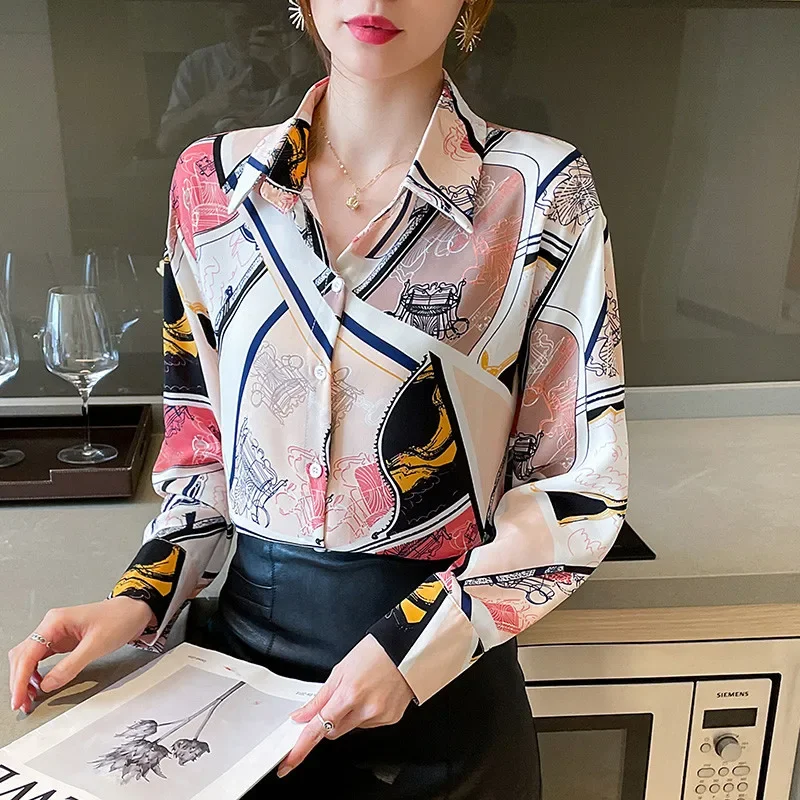 Korean Fashion New Style Office Casual Shirt Long Sleeve Blouse Top for Women Clothes