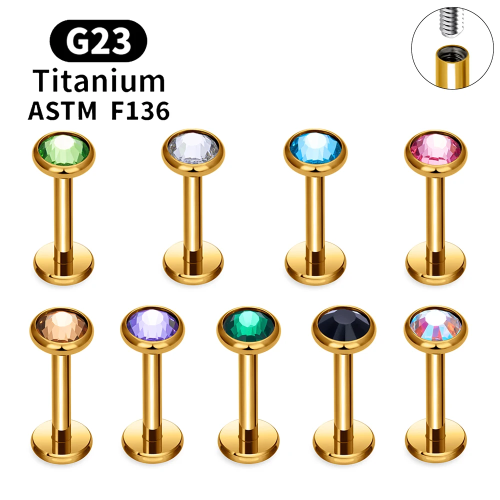 Zoor Body Jewelry - Piercing Labret en Titane ASTM F136