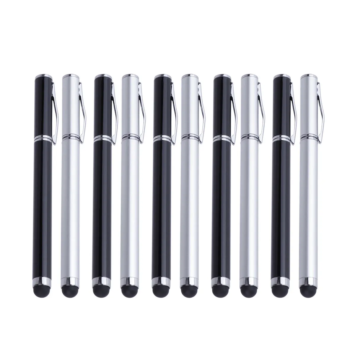 

10pcs Touch Screen Pen For Phone Tablet Capacitive Stylus 2-In-1 Writing Pen Lightweight Slim Design Scratch Resistant