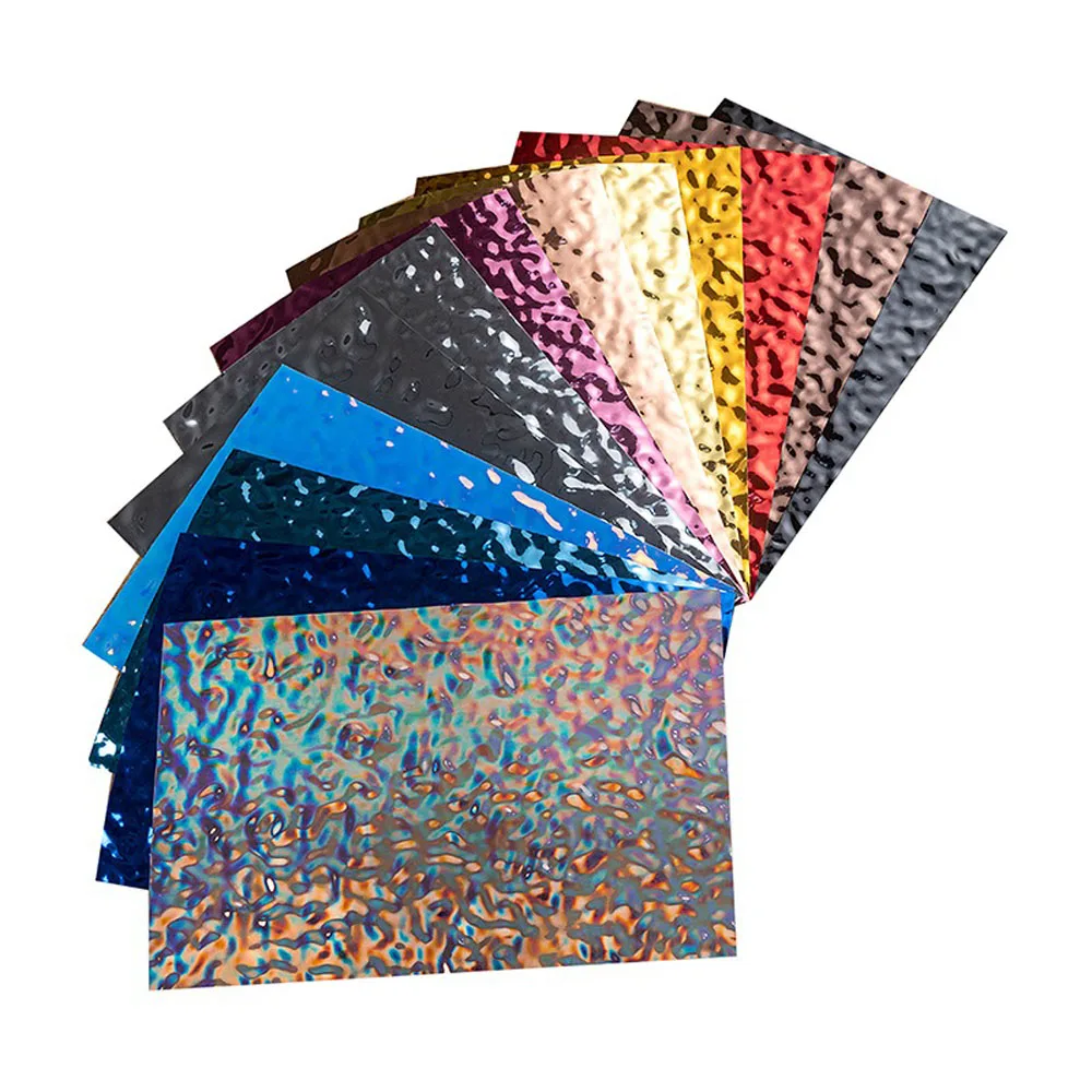 

Water ripple self-adhesive metal plate mirror decoration mask shopping mall display ceiling wedding background mirror embossing