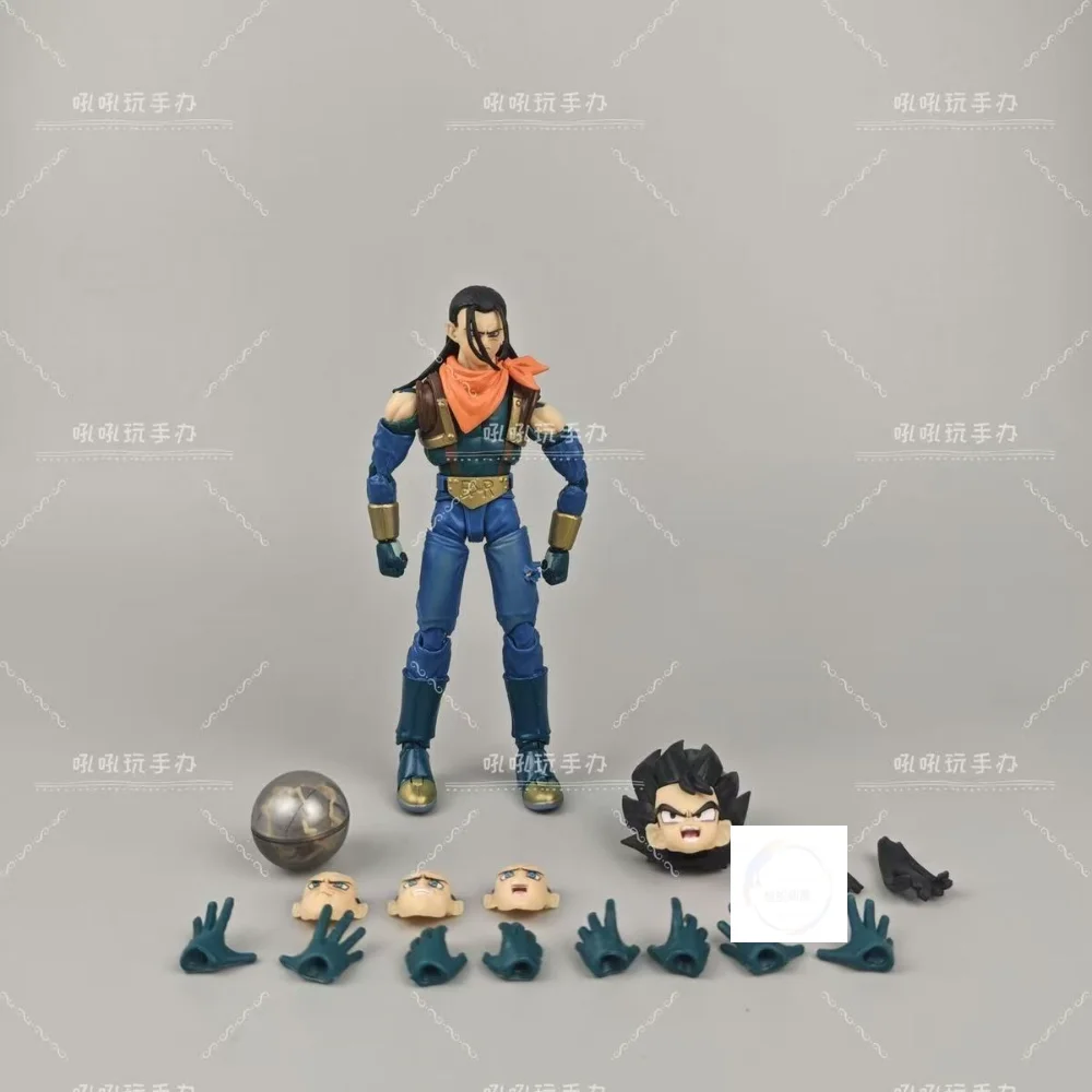 ฟิกเกอร์ดราก้อนบอล GT SHF มนุษย์ประดิษฐ์ หมายเลข 17 ทรังค์ส เซียวฟาง จิรุ ข้อต่อขยับได้ ของเล่นสะสม ของขวัญ