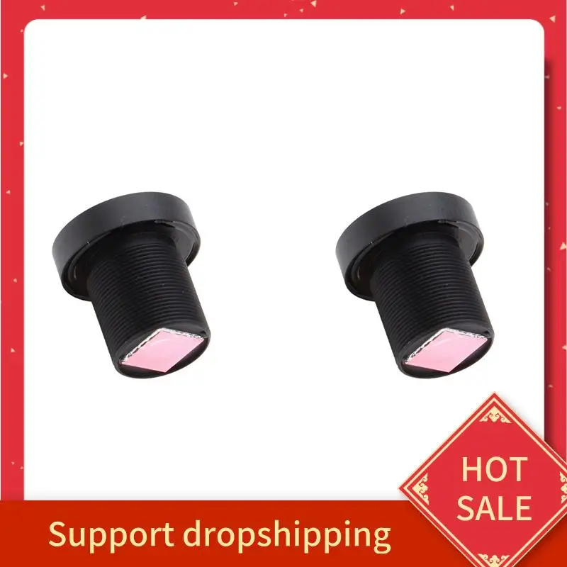 B44C 2Pcs 2.1Mm 5MP Camera Fisheye Lens M12 170 Degree Wide Angle Panoramic Lens For HD CCTV IP Camera With Filter
