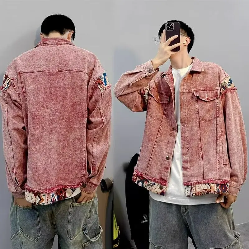 

Loose Men's Jaet 2024 Autumn Spring Street Sle Hong Kong Flavor High Street Trendy Harajuku Korean Version Outerwear