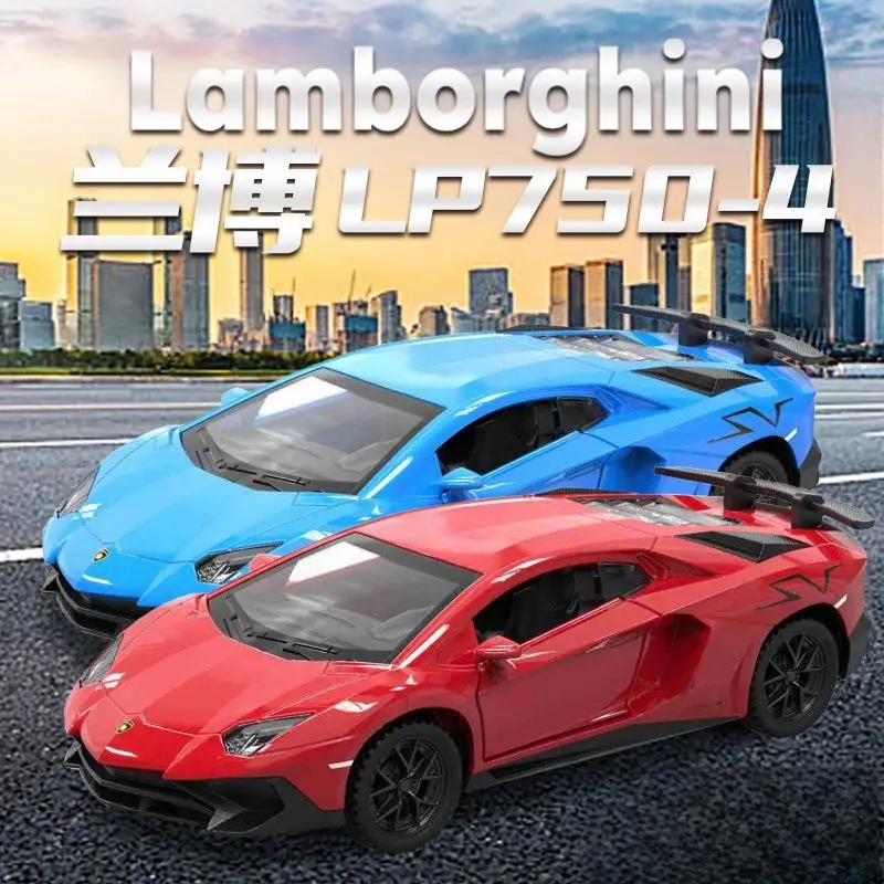 1:32 Divo aleación Lambor LP750 modelo de juguete Diecast puerta de coche Openend con luz de sonido tirar hacia atrás coches deportivos en miniatura recoger regalo de niño