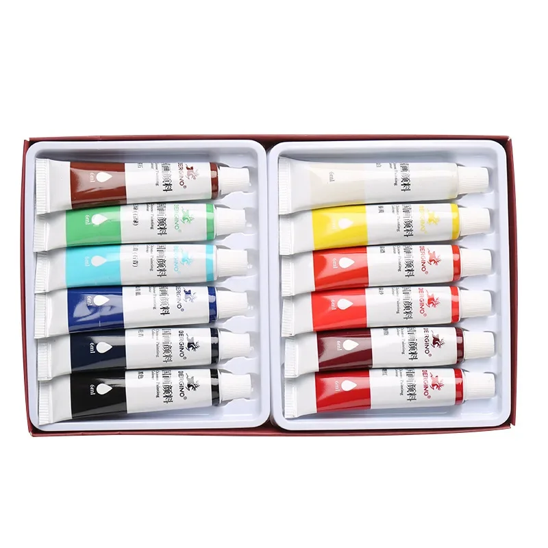 Juego de pigmentos de pintura china, tinta Mineral, peonía, paisaje, suministros de arte, 12/18/24 colores
