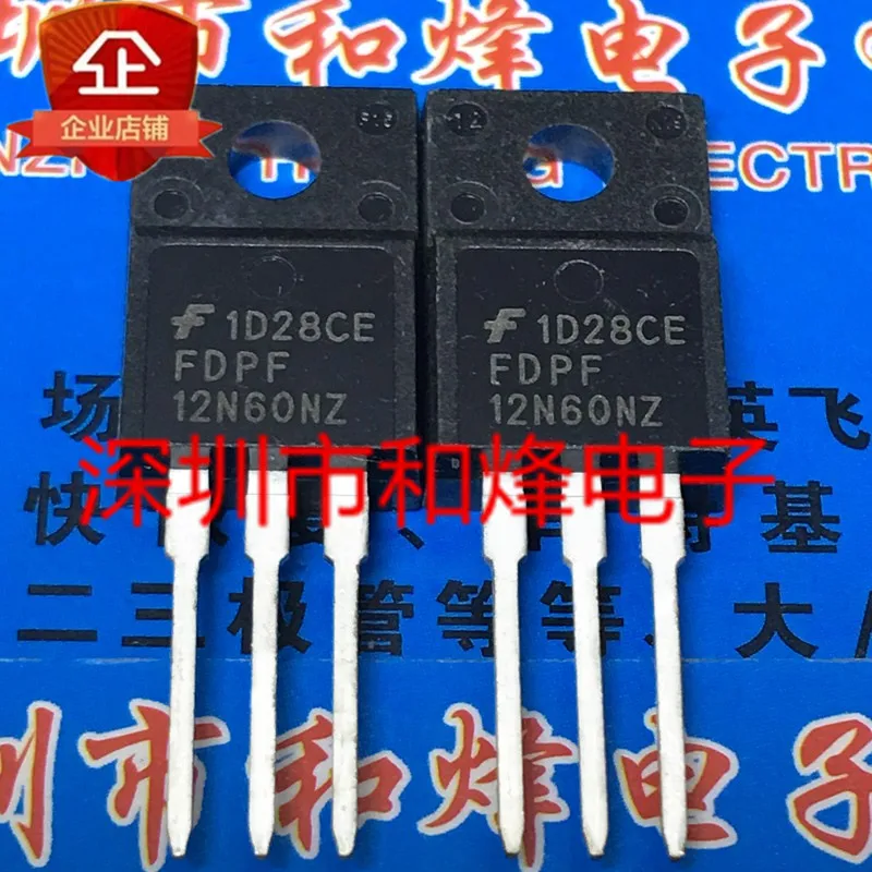 5PCS/Lot  FDPF12N60NZ  ½ TO-220F 600V 12A