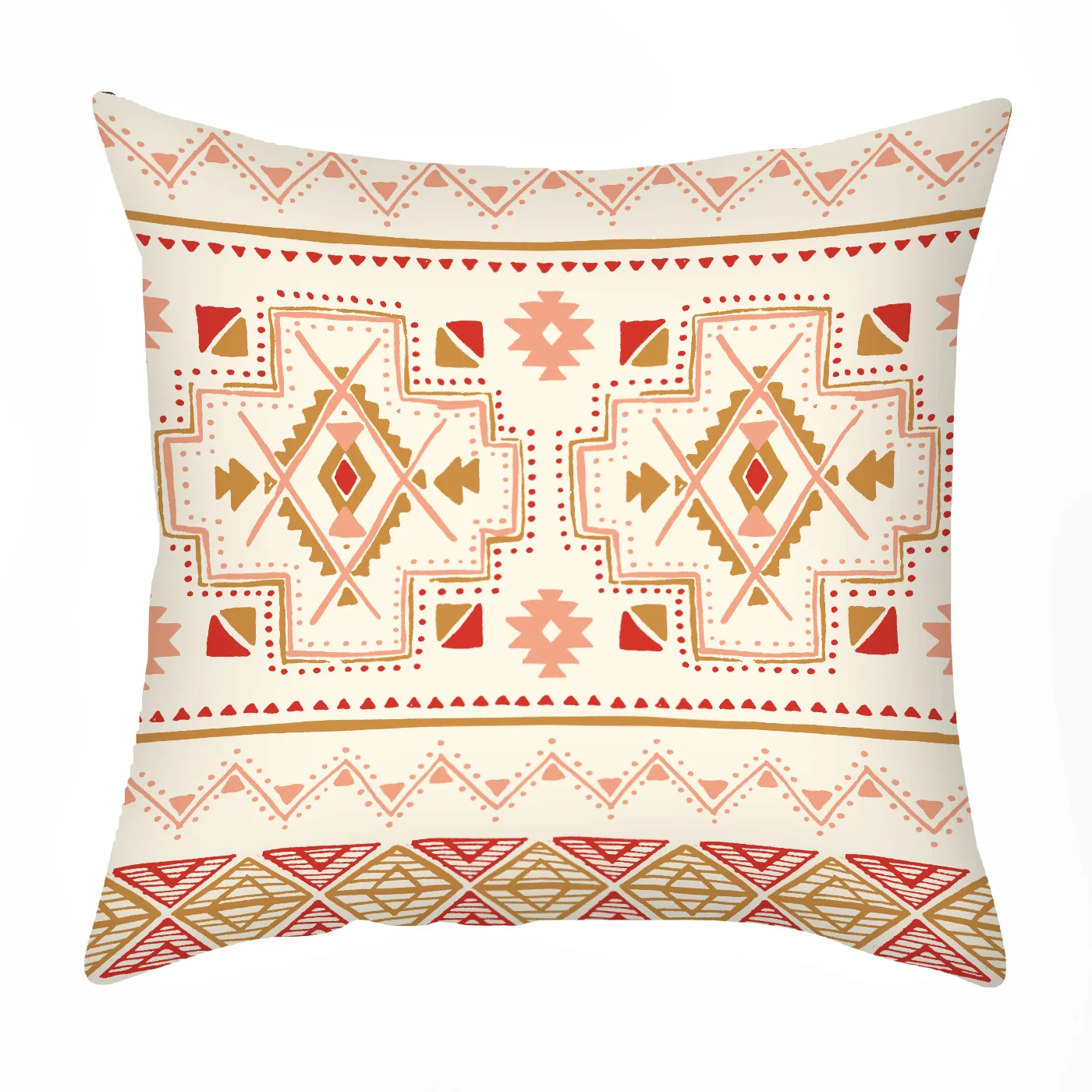 Home Decor Ethnic Pillowcase Living Room Retro Cushion Geometric Abstract Digital Printing  funda de almohada