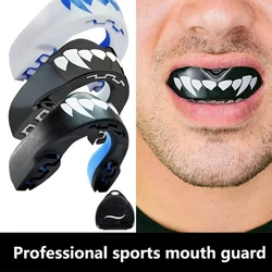 Paradenti sport-denti tecnologia 3D paradenti da boxe a doppio strato vestibilità perfetta adulti con custodia-bocca per bollire e mordere