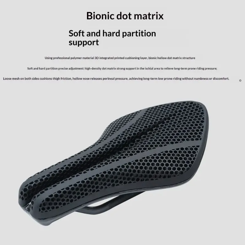 Ultralight Carbon 3D Printed Bicycle Saddle 190g/210g 7*9 Bike Seating Cushion Road MTB Mountain Gravel Cycling Bike Accessories
