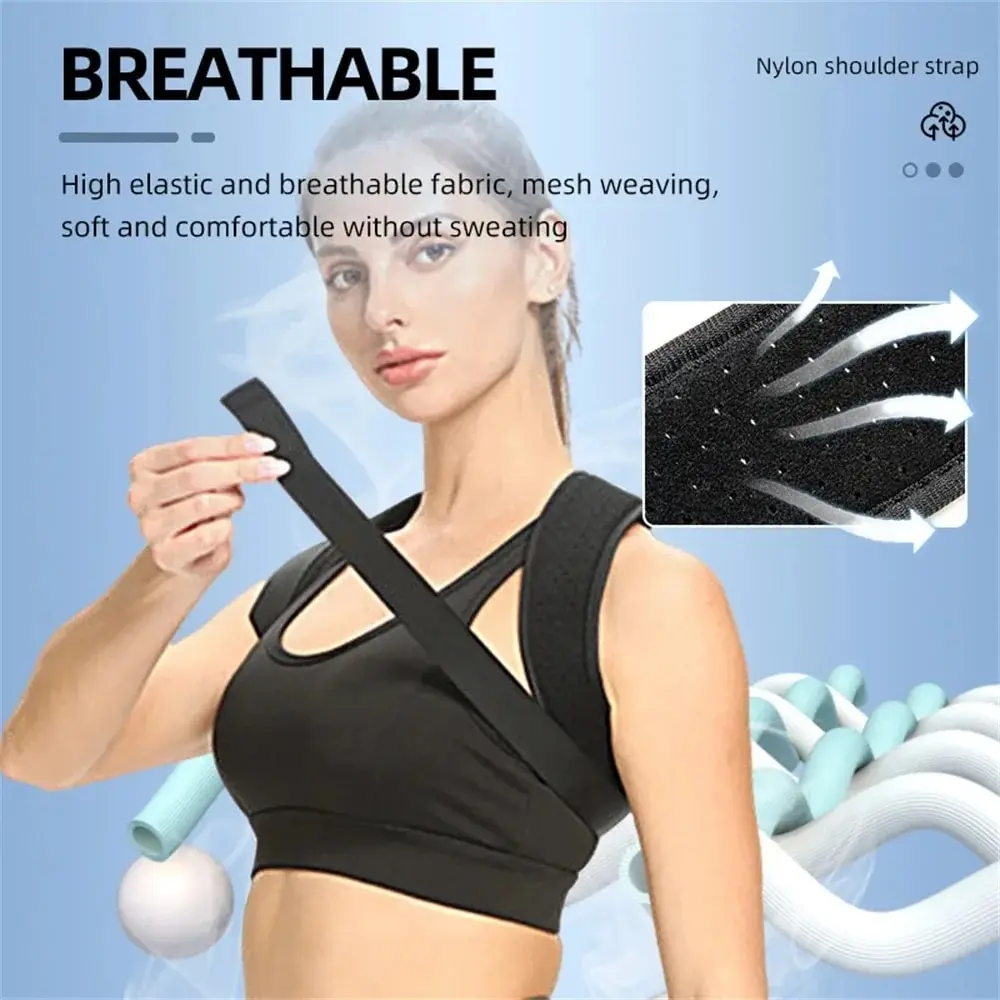 Back Posture Corrector Belt Adjustable Shoulder Neck Spine Reshape Body for Column Posture Correction for Women Men Straightener