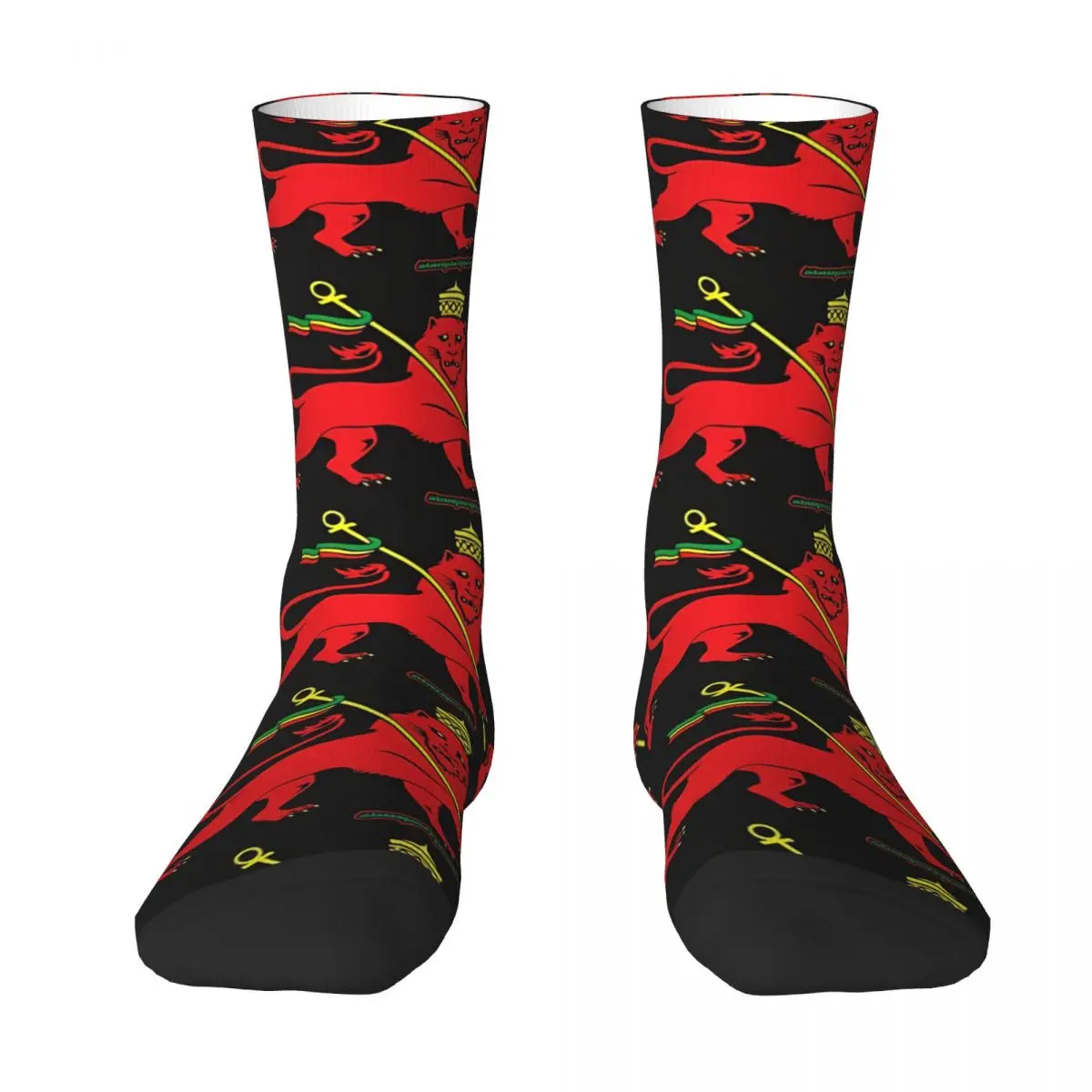 Sunny Arts Rasta Lion Of Judah Rastafari Unisex Winter Socks Hiking Happy Socks street style Crazy Sock