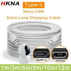 5m/8m/10m/12mextra long USB Type C charging cable fast charging cable data cable for Samsung Xiaomi Huawei Android phone univers